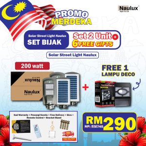 (PROMO) SET BIJAK 200W - (2UNIT + FREE 1 DECO + 6 FREEGIFT)